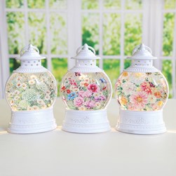 LED Spinner Lantern 23cm 3Asst