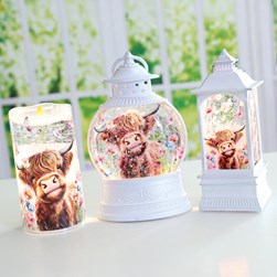 LED Spinner Highland Lantern 23cm