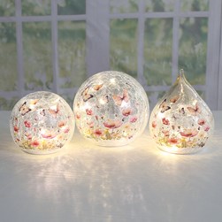 LED Floral Butterfly Ball 12cm