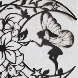 Fairy Wall Art Bronze 60cm