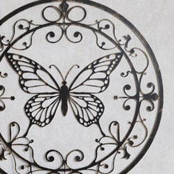 Butterfly Wall Art Bronze 60cm Butterfly Wall Art Bronze 60cm