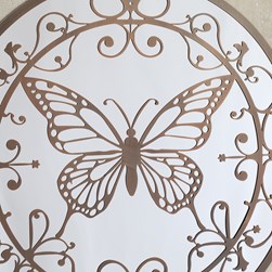 Butterfly Mirror Bronze 60cm
