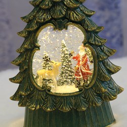 LED Santa Tree Spinner 26cm