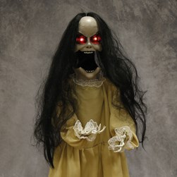 LED Animated Scary Girl 116cm