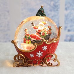 LED Santa Sleigh Spinner 20cm LED Santa Sleigh Spinner 20cm