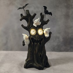 LED Ghost Scary Tree 18 x 34cm