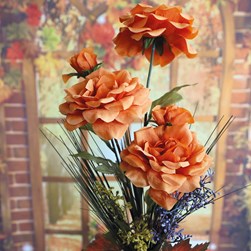 Rose Bottle Florals 56cm 3 Assorted