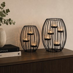 Cage Triple Tealight Holder 17x19cm
