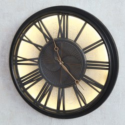 Bronze LED Wall Clock 40cm Bronze LED Wall Clock 40cm