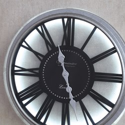 Gun Metal LED Wall Clock 50cm Gun Metal LED Wall Clock 50cm