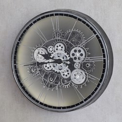 Antique Silver LED Wall Clock 50cm Antique Silver LED Wall Clock 50cm