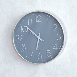 Grey Wall Clock 30cm Grey Wall Clock 30cm