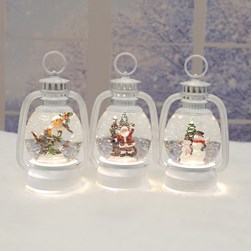 LED Spinner Lantern 19cm 3 Assorted