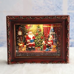 Santa Frame Spinner 24.5cm