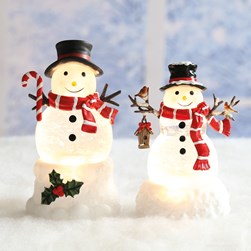 LED Snowman Spinner 16.5cm