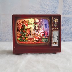 LED Santa TV Spinner 25x20cm