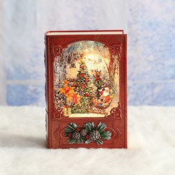 LED Santa Book Spinner 19cm LED Santa Book Spinner 19cm