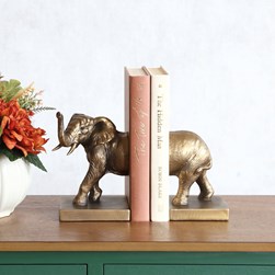 Pair of Elephant Bookends 22x18cm Pair of Elephant Bookends 22x18cm
