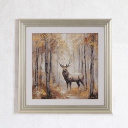Stag Framed Picture 90x94cm Stag Framed Picture 90x94cm