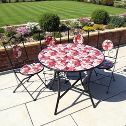 Morello Bistro Set 90x75cm x 4 Chairs Morello Bistro Set 90x75cm x 4 Chairs