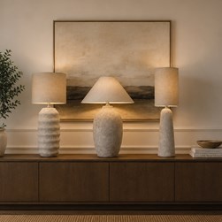 Concrete Stone Table Lamp 65cm