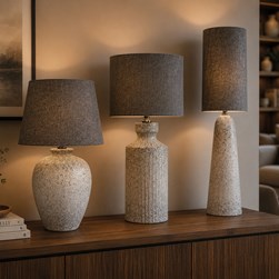 Concrete Stone Lamp Grey 111cm