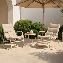 Girona Rocker Garden Chair Set and Table Girona Rocker Garden Chair Set and Table