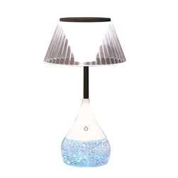 Lined Shade LED Colour Changing Glitter Lamp 15 x 28cm Lined Shade LED Colour Changing Glitter Lamp 15 x 28cm