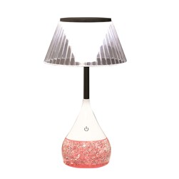 Lined Shade LED Colour Changing Glitter Lamp 15 x 28cm Lined Shade LED Colour Changing Glitter Lamp 15 x 28cm