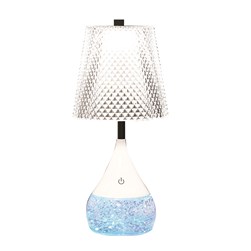 Diamond Shade LED Colour Changing Glitter Lamp 13 x 28cm Diamond Shade LED Colour Changing Glitter Lamp 13 x 28cm