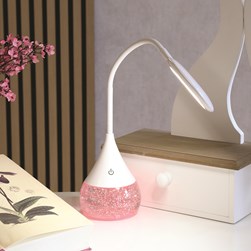Flexible Neck LED Colour Changing Glitter Lamp 10 x 50cm
