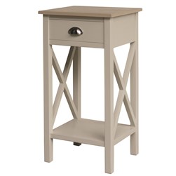 Linen Bedside Table 75cm Linen Bedside Table 75cm
