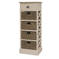 Linen 4 Basket Storage 108cm Linen 4 Basket Storage 108cm