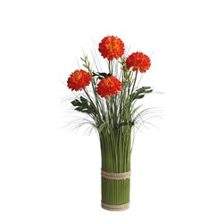 Orange Chrysanthemum Grass Floral Bundle 45cm Orange Chrysanthemum Grass Floral Bundle 45cm