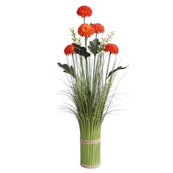 Orange Chrysanthemum Grass Floral Bundle 65cm Orange Chrysanthemum Grass Floral Bundle 65cm