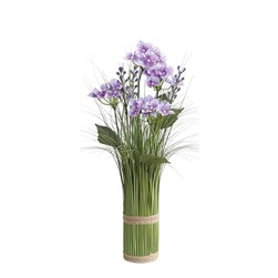 Purple Hydrangea Grass Floral Bundle 45cm Purple Hydrangea Grass Floral Bundle 45cm