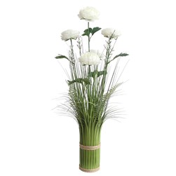 White Camellia Grass Floral Bundle 65cm White Camellia Grass Floral Bundle 65cm