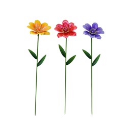 Magnolia Garden Stake 80cm 3 Assorted