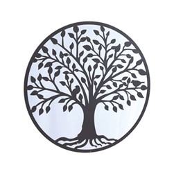 Tree of Life Mirror Black 60cm