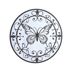 Butterfly Mirror Black 60cm