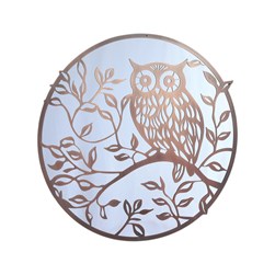 Owl Mirror Bronze 60cm