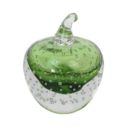Apple Paperweight Green 10cm Apple Paperweight Green 10cm