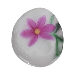 Pink Floral Paperweight 9x12cm