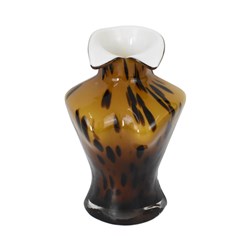 Leopard Print Body Vase 16x25cm