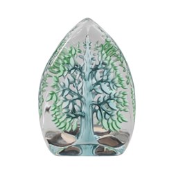 Aqua Tree Paperweight 14cm
