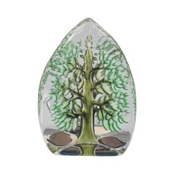 Dark Green Tree Paperweight 14cm
