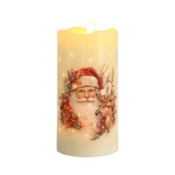 LED Santa Candle 7.5 cm x 15cm LED Santa Candle 7.5 cm x 15cm
