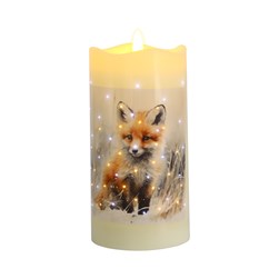 LED Fox Candle 7.5cm x 15cm LED Fox Candle 7.5cm x 15cm
