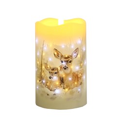 LED Deer Candle 7.5cm x 12.5cm LED Deer Candle 7.5cm x 12.5cm