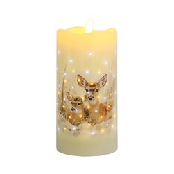 LED Deer Candle 7.5cm x 15cm